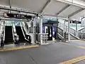 京急側の入口（京急の改札口を出て左手。2020年7月28日）