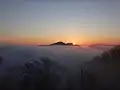 鎌倉山からの雲海と初日の出