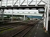 ホーム（2009年7月、滝部・美祢方面）