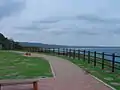 リニューアルされた遊歩道。