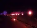 開始直後の万灯火