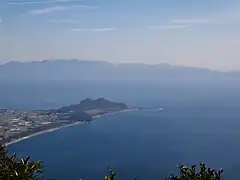山頂からの長崎鼻