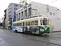 阪堺電車モ501形505号「金太郎塗装広告入り」（2018年1月22日）