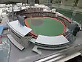 1983年頃の阪急西宮スタジアムを再現した模型（ライト側より）