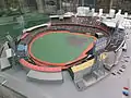 1983年頃の阪急西宮スタジアムを再現した模型（レフト側より）