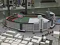 1983年頃の阪急西宮スタジアムを再現した模型（ホームベース側より）
