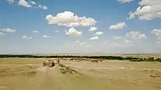 敦煌にある漢時代の望楼遺跡