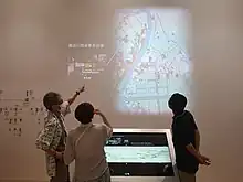 隅田川両岸景色図巻のデジタル常設展示