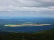 雲ノ平分岐から見た白金模範牧場