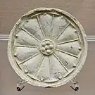 創建期軒丸瓦（星組）奈良文化財研究所藤原宮跡資料館展示。
