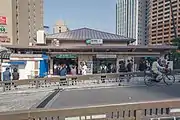 西口旧駅舎（2015年10月）