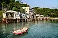 荃湾区馬湾の棚屋