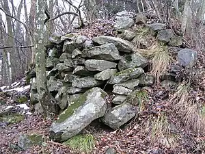 髻山城の石垣