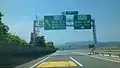 大分道上り線から見た分岐点（長崎道・九州道方面）