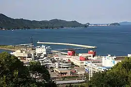日和山から見た佐田浜(2010年)