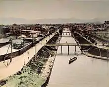 1895年、第四回内国勧業博覧会開催時の鴨東運河。