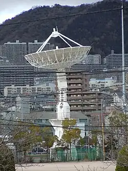 広島工業大学高等学校のパラボラアンテナ