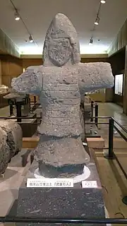 武装石人（鶴見山古墳）八女市所有（岩戸山歴史文化交流館保管）重要文化財