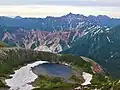 鷲羽池と槍ヶ岳