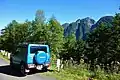 鹿の沢付近からの鋸岳