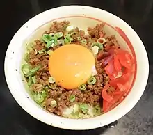 黒亭・豚そぼろ丼+玉子