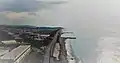 黒潮ライン 遠くに桂浜を望む