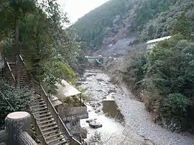 龍神道が通る龍神温泉