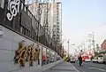 生家そばの鄭律成路（光州市南区楊林洞）