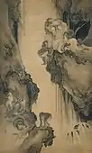 瀑布群猿図 キンベル美術館蔵