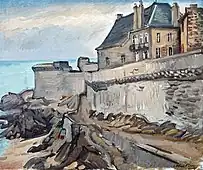 サンマロの城壁 (1935) , トゥールーズロートレック美術館, アルビ