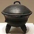 山東竜山文化 紀元前2500 - 2000年 黒陶簋（き） 山東省膠県
