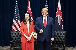 アメリカのドナルド・トランプ大統領と（2019年9月23日）