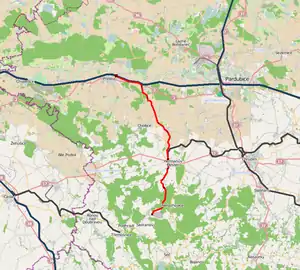 015号線 (チェコ)の路線図