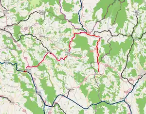 024号線 (チェコ)の路線図