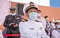 夏季甲式軍常服の海軍中校(2021年4月13日)