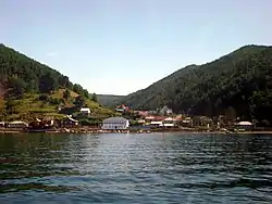 バイカル湖からアンガラ川への出口(リストヴャンカで)