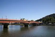 天神大橋と筆山