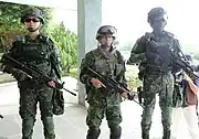 中華民国国軍兵士。