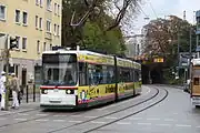 アウクスブルク市電の超低床電車初の量産車・GT6M形（2009年撮影）