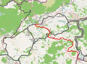 097号線 (チェコ)の路線図