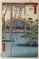 広重「亀戸天神境内」『名所江戸百景』