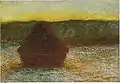『積みわら - 雪融け、日没』(w.1284)、1890年 - 1891年、シカゴ美術館