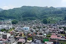 上諏訪町当時の面影が残る諏訪市の町並み(2013年撮影)
