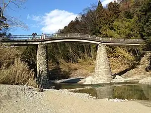 貴志川に架かる参道橋「みやばし」
