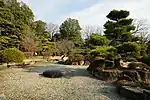 本丸跡の日本庭園（2014年1月）
