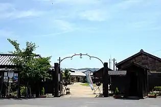 板東俘虜収容所の正門《「阿波大正浪漫 バルトの庭(既に閉園)」で再現させたもの》