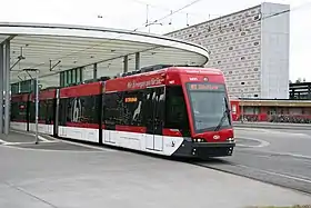 ブラウンシュヴァイク市電の最新鋭車両・トラミーノ(2015年撮影)