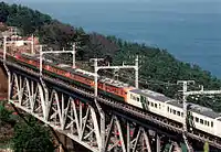 「伊豆」置換え過渡期185系との併結1981年4月3日