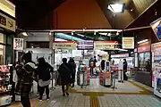 改札口（2016年12月）