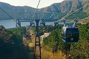 箱根ロープウェイ（桃源台駅付近、2016年）